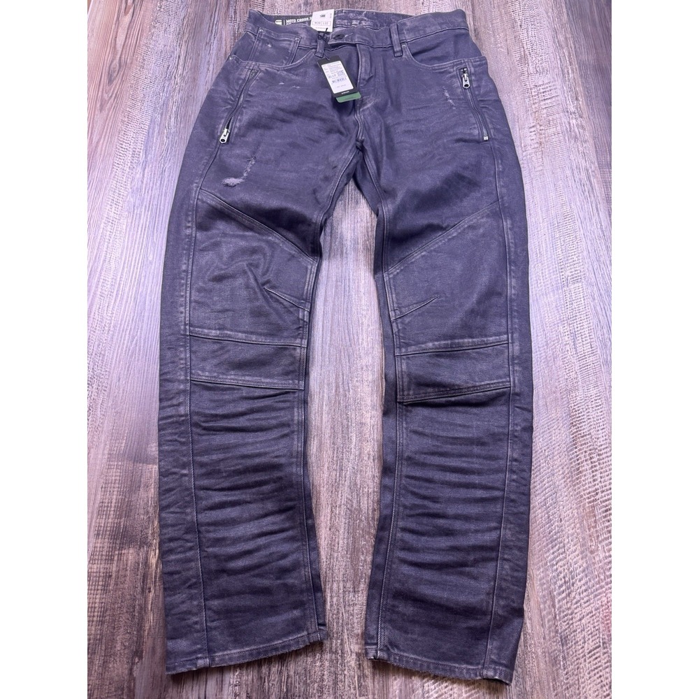 G-Star RAW‎ Moto Cross 3D Zip Slim Jeans 30x32 Saigon Black NWT Streetwear